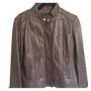 NWOT Tommy Hilfiger Leather Jacket (women’s)
